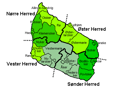 Map of Bornholms