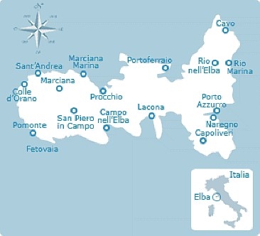 Elba Island Ferry Route Map