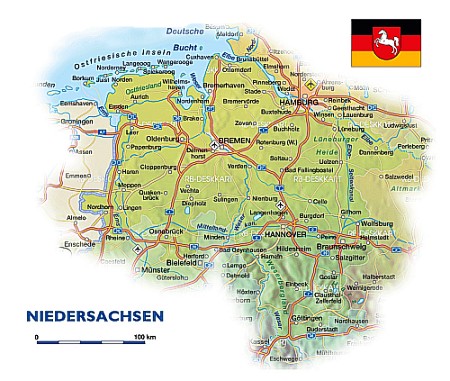 Germany Ferry Port Map