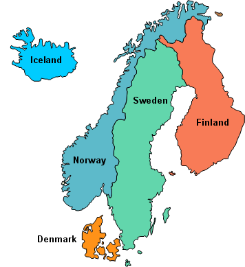 Scandinavian Countries Map