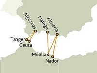 Buquebus Route Map