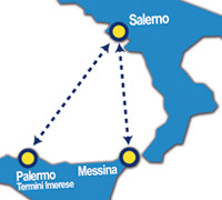 Caronte and Tourist Route Map