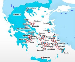 Hellenic Seaways Route Map