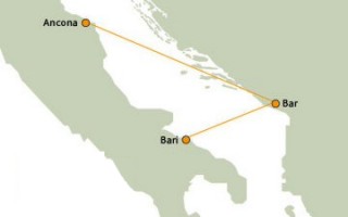 Montenegro Line Route Map