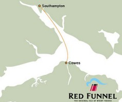 Red Funnel Route Map