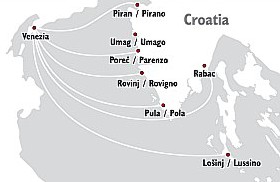 Venezia Lines Route Map