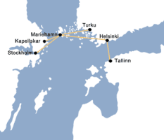 Viking Line Route Map